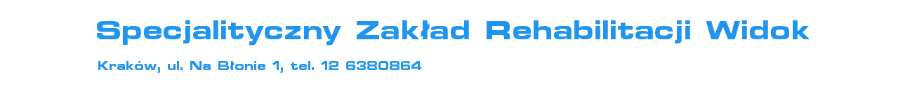 Specjalistyczny Zakład Rehabilitacji Widok